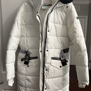 Michael Kors White Puffer Jacket New Large
